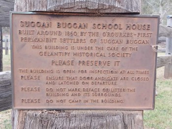 Suggan Buggan School House Plaque