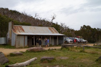 Short stop at Bluff Hut before heading home