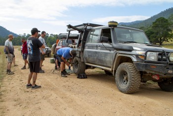 Trip Leader has a Flat!