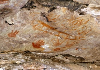 Rock art from long ago.